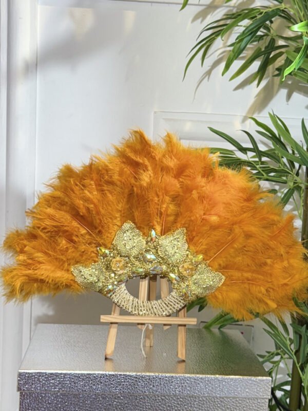  MIMI FEATHER BRIDAL FAN