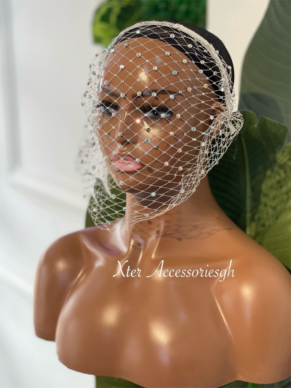 ELLA ALL STONES BRIDAL VEIL