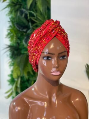 AMA BEADED LUXURY TURBAN